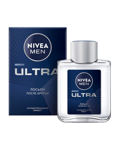 NIVEA MEN лосьон после бритья ultra антибактериальный 100мл 88581